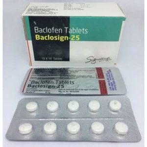 6 x Pharmaceutical Baclofen 25mg x 10